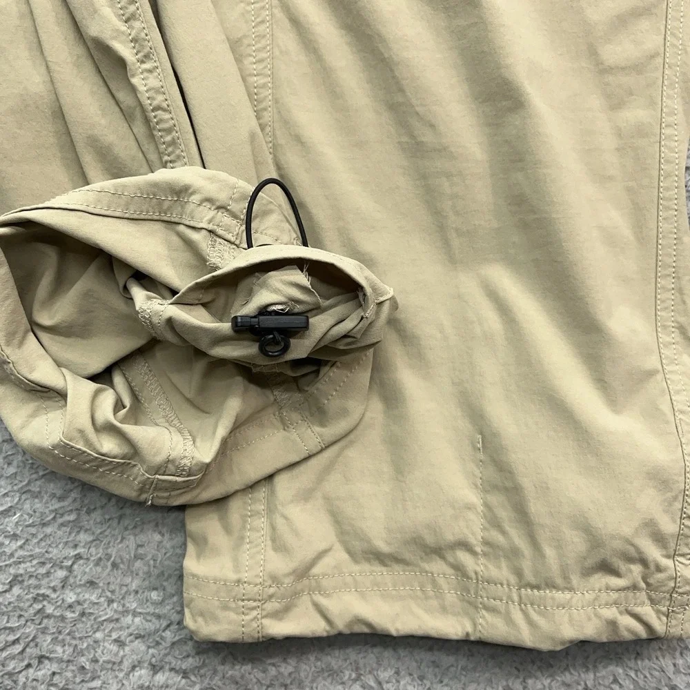 LL Bean Nylon Hiking Pants Women 39x30 Cargo Trail Stretch Water Resistant UPF50